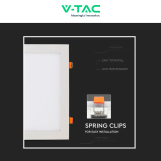 VT-3107 Mini Pannello LED SMD Quadrato 36W da Incasso con Driver V-Tac