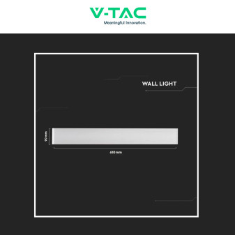 VT-821 Lampada LED da Muro 17W SMD IP44 Colore Bianco V-Tac