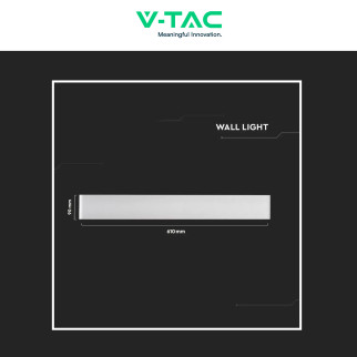 VT-821 Lampada LED da Muro 17W SMD IP44 Colore Bianco V-Tac