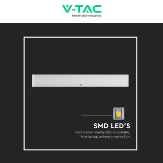 VT-821 Lampada LED da Muro 17W SMD IP44 Colore Bianco V-Tac