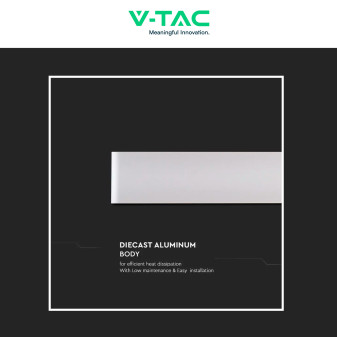 VT-821 Lampada LED da Muro 17W SMD IP44 Colore Bianco V-Tac