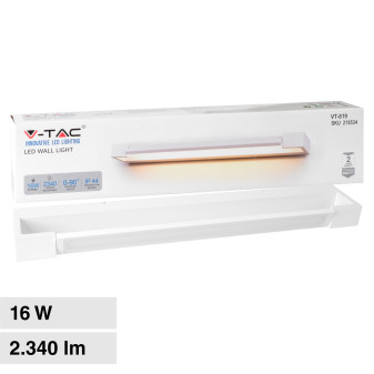 VT-819 Lampada LED da Muro 16W SMD IP44 Ruotabile Bianco V-Tac
