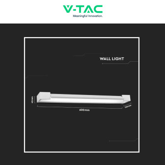 VT-819 Lampada LED da Muro 16W SMD IP44 Ruotabile Bianco V-Tac