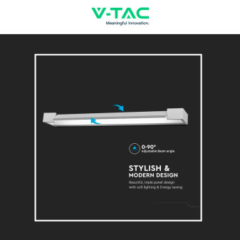 VT-819 Lampada LED da Muro 16W SMD IP44 Ruotabile Bianco V-Tac