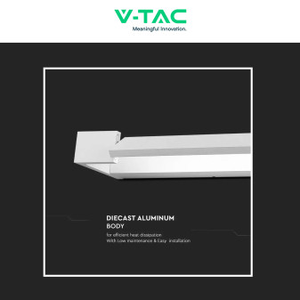 VT-819 Lampada LED da Muro 16W SMD IP44 Ruotabile Bianco V-Tac