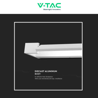 VT-819 Lampada LED da Muro 16W SMD IP44 Ruotabile Bianco V-Tac