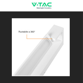 VT-819 Lampada LED da Muro 16W SMD IP44 Ruotabile Bianco V-Tac