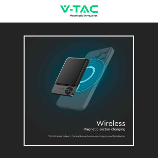 VT-100011 Power Bank 10000mAh Ricarica Rapida PD V-Tac