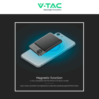VT-100011 Power Bank 10000mAh Ricarica Rapida PD V-Tac