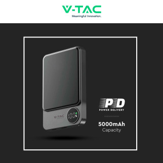 Power Bank 5000mAh Ricarica Rapida PD VT-50005 V-Tac