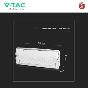 VT-997 Lampada LED di Emergenza 3W SMD IP65 V-Tac