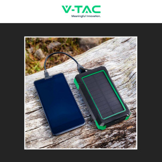 VT-11111 Power Bank 10000mAh Ricarica Wireless Nero V-Tac
