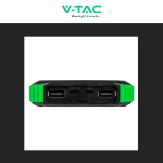 VT-11111 Power Bank 10000mAh Ricarica Wireless Nero V-Tac