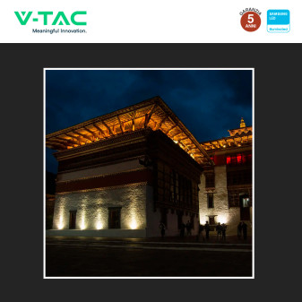 VT-128 Faro LED 20W SMD IP65 Chip Samsung Colore Nero V-Tac