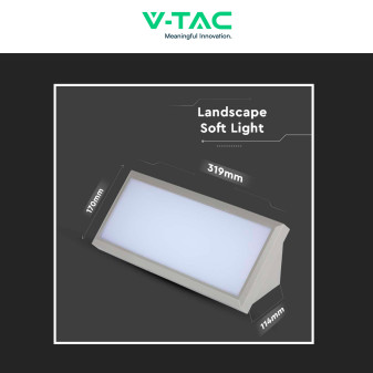 VT-8055 Lampada LED da Muro 20W SMD IP65 Colore Grigio V-Tac