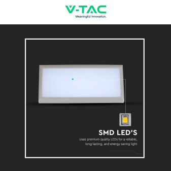 VT-8055 Lampada LED da Muro 20W SMD IP65 Colore Grigio V-Tac