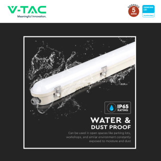 Tubo LED Plafoniera VT-150048 48W SMD Samsung IP65 V-Tac