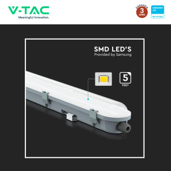 VT-150048 Tubo LED Plafoniera 48W SMD Samsung IP65 V-Tac
