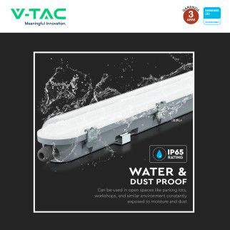 VT-150048 Tubo LED Plafoniera 48W SMD Samsung IP65 V-Tac