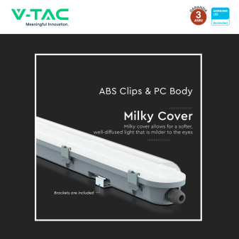 VT-150048 Tubo LED Plafoniera 48W SMD Samsung IP65 V-Tac