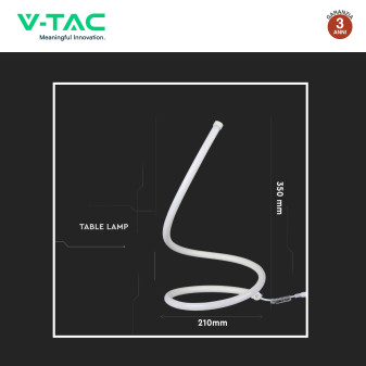 VT-7312 Lampada LED da Tavolo 20W Colore Bianco V-Tac