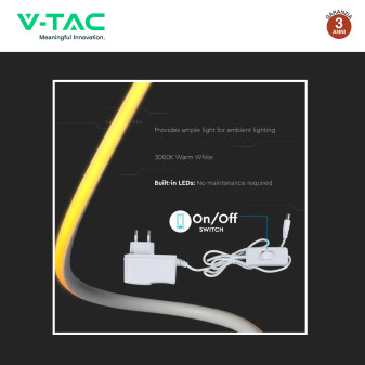 VT-7312 Lampada LED da Tavolo 20W Colore Bianco V-Tac