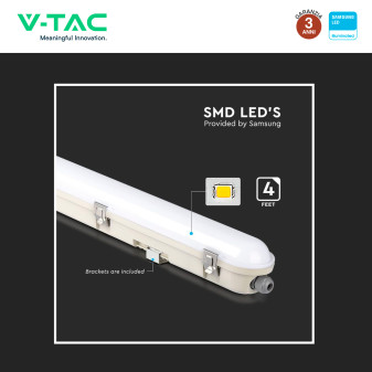 VT-150148S Tubo LED Plafoniera 48W Samsung SMD IP65 V-Tac