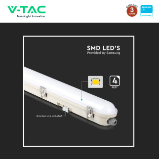 VT-150148S Tubo LED Plafoniera 48W Samsung SMD IP65 V-Tac