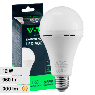 VT-51012 Lampadina LED E27 12W SMD Luce di Emergenza V-Tac