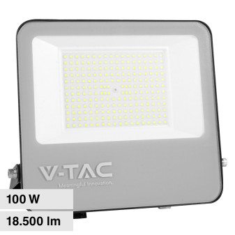 V-Tac VT-44105 Faro LED 100W Faretto SMD IP65 Nero