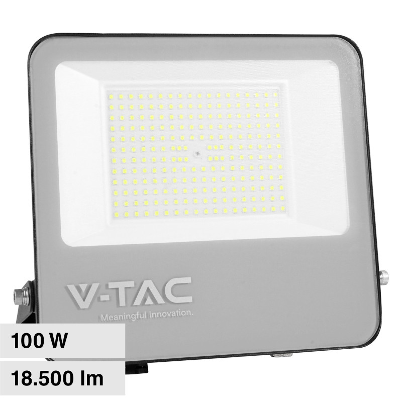 V-Tac VT-44105 Faro LED 100W Faretto SMD IP65 Nero