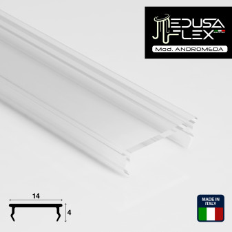 Medusaflex Andromeda Copertura Trasparente per Profilo in Alluminio