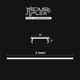 Medusaflex Andromeda Copertura Trasparente per Profilo in Alluminio