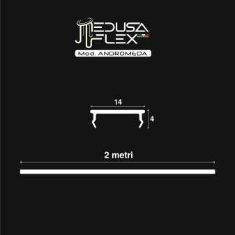 Medusaflex Andromeda Copertura Opaca per Profilo in Alluminio