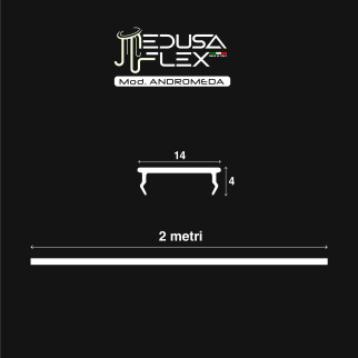 Medusaflex Andromeda Copertura Milky per Profilo in Alluminio