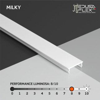 Medusaflex Andromeda Copertura Milky per Profilo in Alluminio