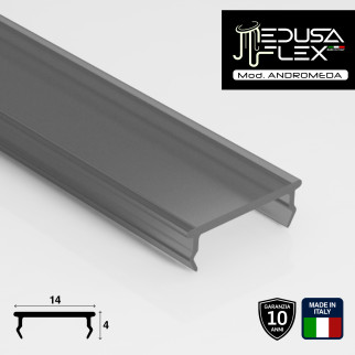 Medusaflex Andromeda Copertura Grigia per Profilo in Alluminio
