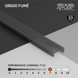 Medusaflex Andromeda Copertura Grigia per Profilo in Alluminio