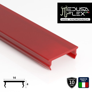 Medusaflex Andromeda Copertura Rossa per Profilo in Alluminio
