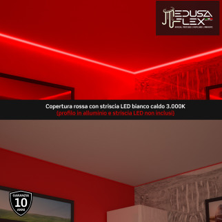 Medusaflex Andromeda Copertura Rossa per Profilo in Alluminio