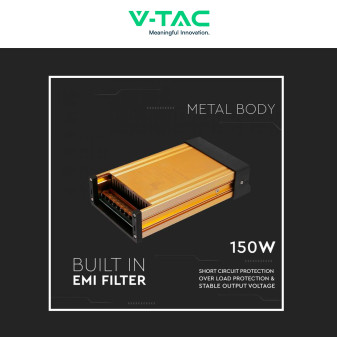 V-Tac VT-21151 Alimentatore 150W 12V Rainproof IP45 a 1 Uscita con