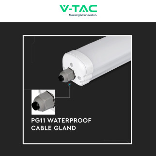 VT-6076 Tubo LED Plafoniera 18W SMD IP65 V-Tac