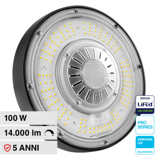 VT-9-111 Lampada Industriale LED 100W SMD Driver Lifud V-Tac