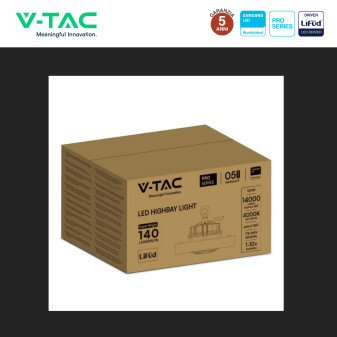 VT-9-111 Lampada Industriale LED 100W SMD Driver Lifud V-Tac