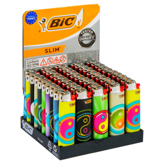 Bic Slim J23 Fantasia Yin Yang - Box da 50 Accendini