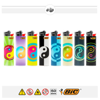 Bic Slim J23 Fantasia Yin Yang - Serie da 5 Accendini