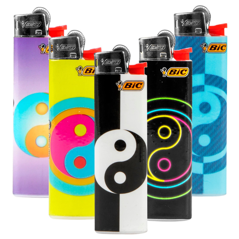 Bic Slim J23 Fantasia Yin Yang - Serie da 5 Accendini