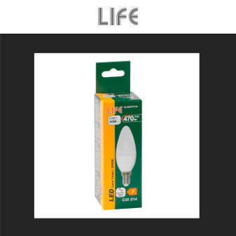 Lampadina LED E14 4,5W Candle C35 Candela SMD Life