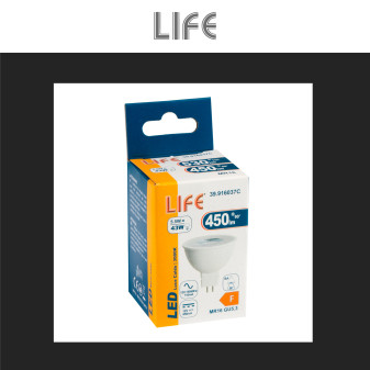 Lampadina LED GU5.3 (MR16) 5,5W Faretto SMD 12V Life