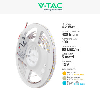 VT-3528-60 Striscia LED SMD Flessibile Monocolore 21W - 5 metri V-Tac